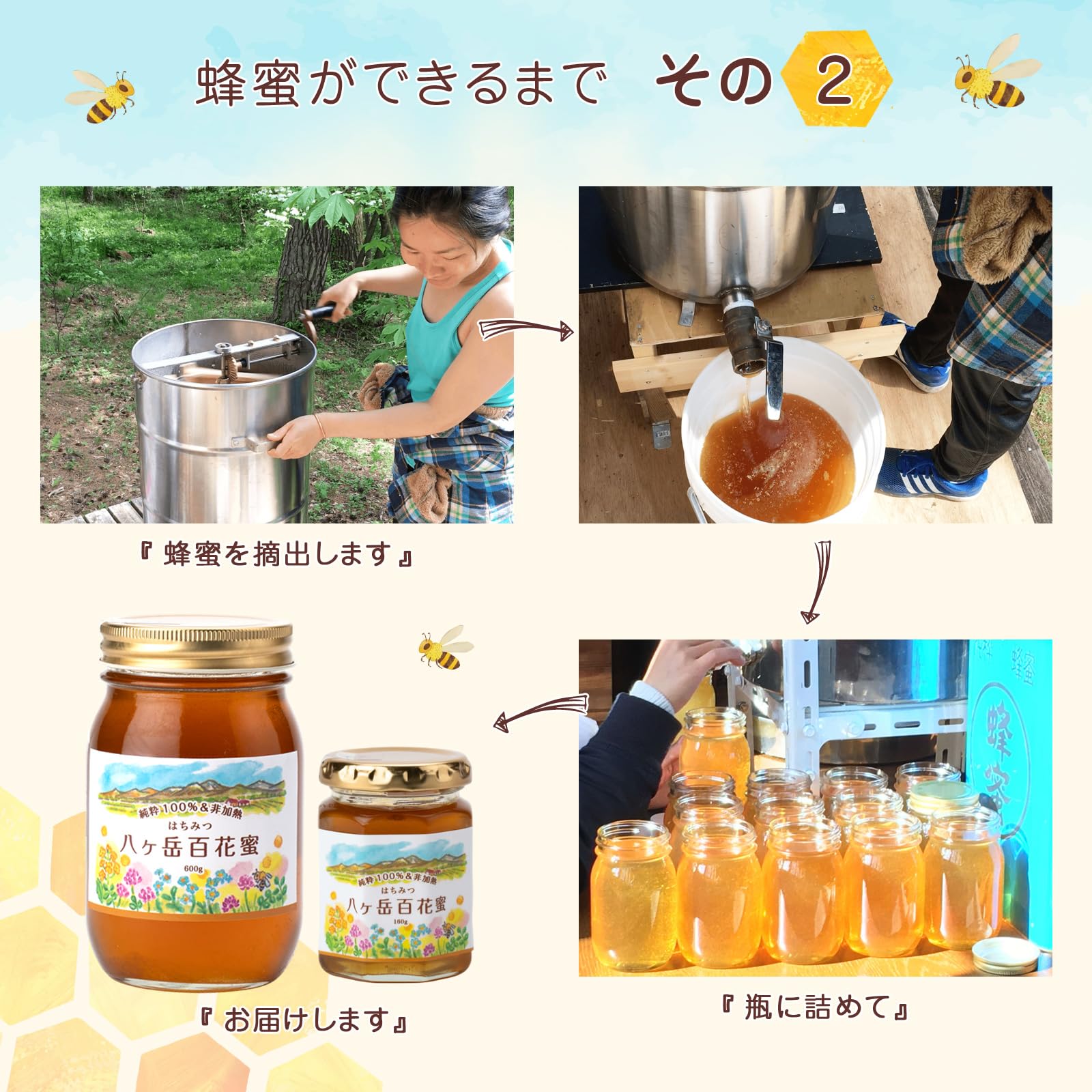 Amazon | 国産 純粋はちみつ 非加熱 無添加 【石倉養蜂園】 (160g
